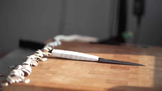 Owl Knife P100 m390 | Кухонный нож с "линзой" на клинке.