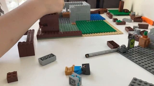 Сборка современного дома про Стива Lego Minecraft смотреть онлайн