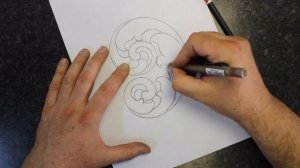 How to draw scroll designs: leaf foldovers