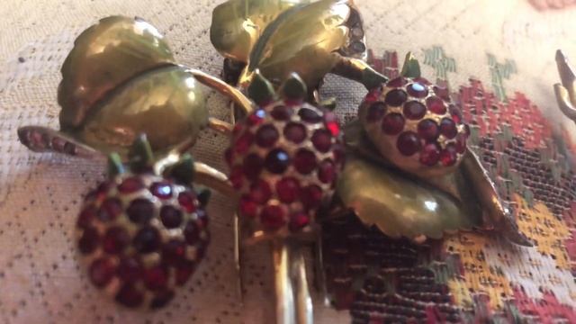 #винтажнаябижутерия #распаковка ар деко клубника