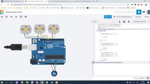 8 Урок в TinkerCAD Simulator Arduino, Оператор Switch. На примере DC мотора
