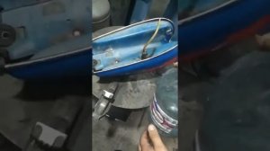 Ремонт бака мопед альфа,( друг всегда поможет)