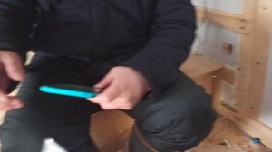 дом на санях, для рыбалки.