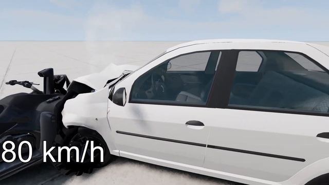 QUAD BIKE vs DACIA LOGAN! 150 Km/H CRASH TEST! - BeamNg Drive смотреть онлайн