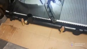 замена радиатора на Тойоте 4a fe инструмент