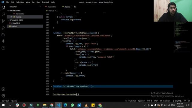 callback | .then | async await in JavaScript | code example