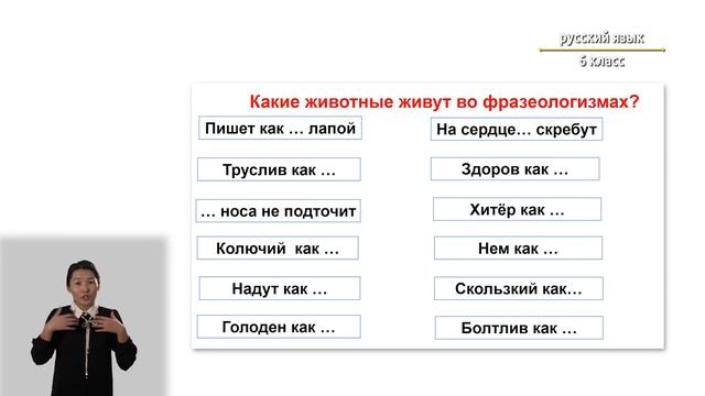 6-класс   | Pусский язык |   Фразеологизмы