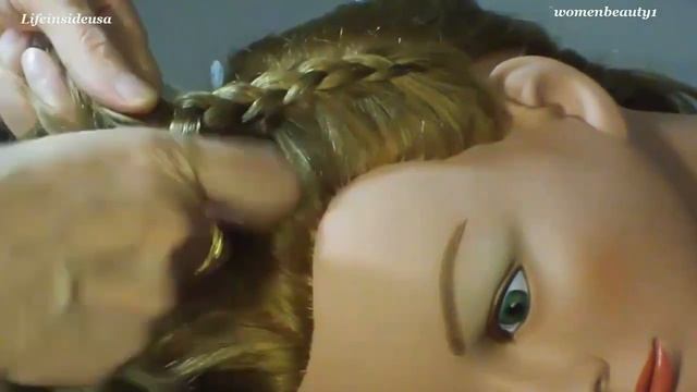 Прическа для школы на длинные волосы : " Колосок" ( плетение кос ) смотреть онлайн