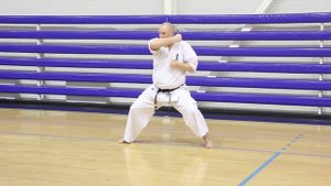 Сэнсей Морозов объясняет тэтцуи ёко учи. Tetsui eko uchi. Kyokushinkai karate technique