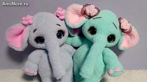 Амигуруми: схема Слоняша Дуняша. Игрушки вязаные крючком - Free crochet patterns.