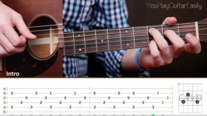 Как играть на гитаре Kansas — Dust In The Wind (Guitar tutorial)