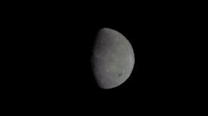 Земля прячется за Луной. Съёмка с корабля "Орион"