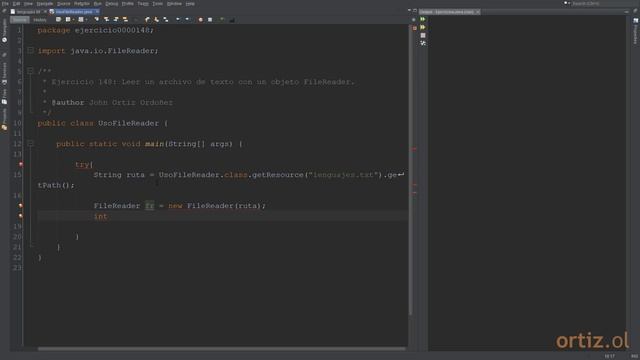 Java - Ejercicio 148: Leer un Archivo de Texto con un Objeto FileReader смотреть онлайн