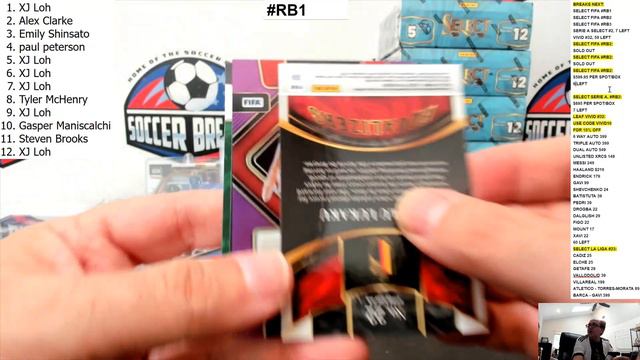 2022-23 FIFA SELECT SOCCER 12 HOBBY BOX, 12 SPOT, RANDOM BOX, CASE BREAK #RB1 (SOCCER BREAKERS FC) смотреть онлайн