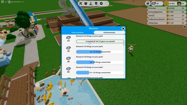 BUILDING HUGE WATER SLIDES - Roblox Water Park World 3