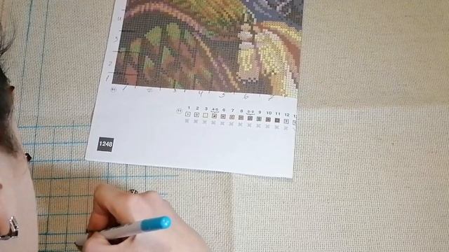 Начало вышивки крестиком. Как вышивать крестиком. Живой процесс вышивки крестиком.