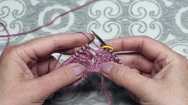 Красивый ажурный узор спицами.МК.