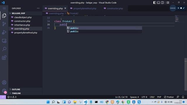Overriding OOP Pada PHP смотреть онлайн