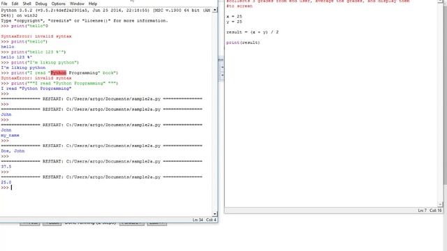 02 Data, input, output, and variables смотреть онлайн