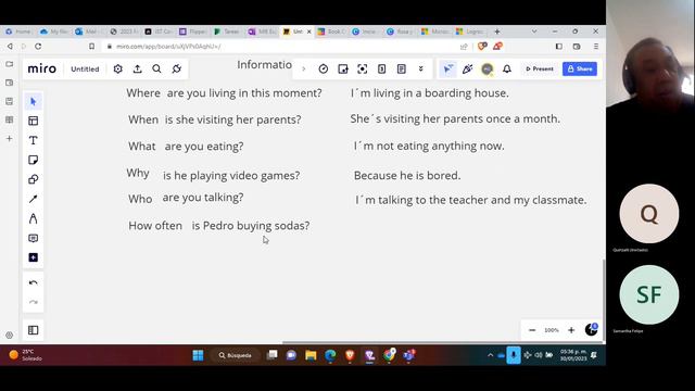 Teacher Miguel´s Class Present Continuous смотреть онлайн