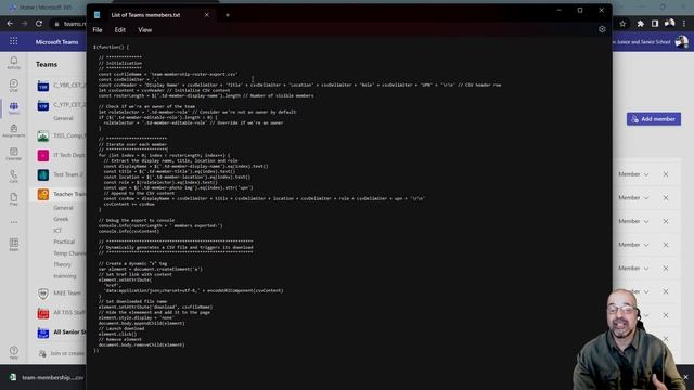 Export a list of all Teams members as a CSV file смотреть онлайн