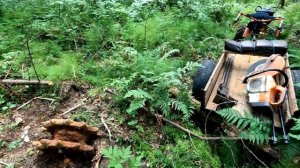 Мал БЛОК да МОГУЧ! На мотоблоке по тайге! Заготовка металлолома.