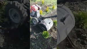 Мотоблок с активной фрезой STARKCROSS КСФ 750 в работе
