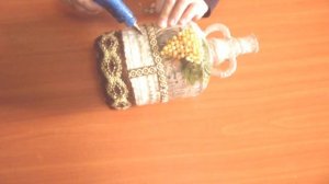 Декор бутылки виноградная лоза своими руками / Diy glass bottle decoration ideas