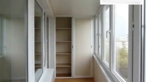 Лоджия 6 метров,  дом серии II-68-04, остекление КБЕ 58, отделка панелями ВЕК, шкафы на лоджии.