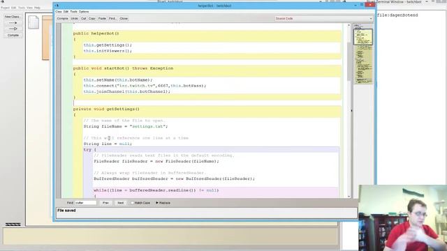 Java Twitch Bot Programming!  Feel free to ask questions