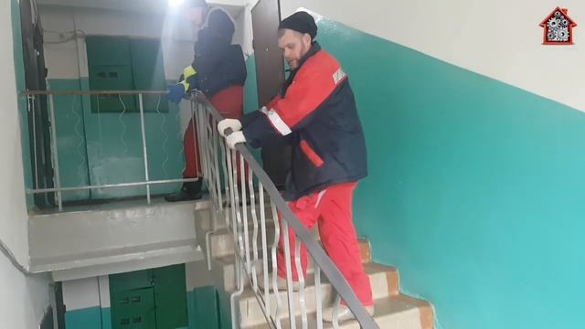 Перетяжка перил.