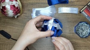 DİY/Christmas ornaments/Ёлочные игрушки своими руками из атласной ленточки?#новогодниеукрашения