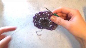 Häkeldeckchen Reihe 5-6 doilie häkeln crochet | Rechtshänder