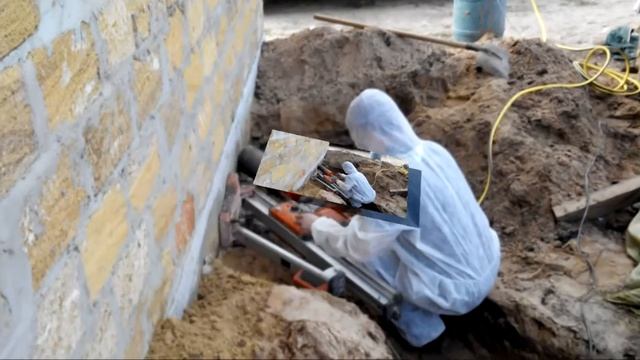 Алмазное сверление под углом в фундаменте смотреть онлайн