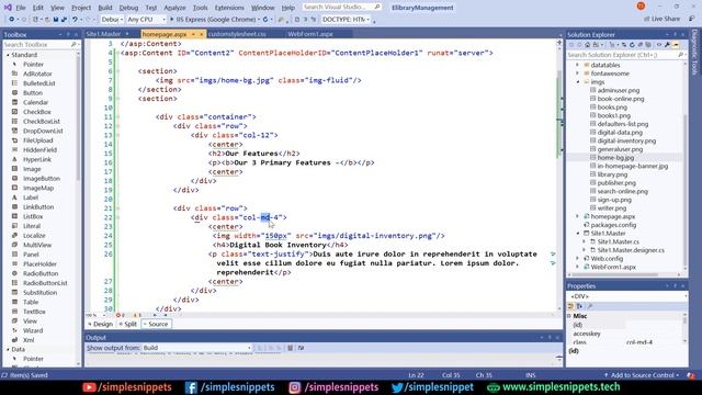 Designing Static Homepage in ASP.NET with Bootstrap Styling | Dynamic Web Development Course смотреть онлайн