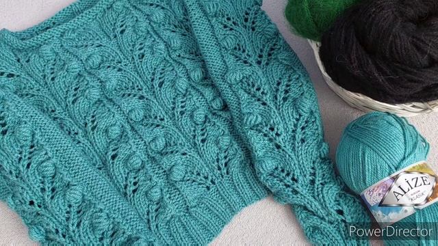 ШИШЕЧКИ ИЗ 80- х г. И АЖУРНЫЙ УЗОР НА ДЖЕМПЕРЕ . ПРЯЖА ALIZE . ЗАВТРА НОВЫЙ МАСТЕР КЛАСС? смотреть онлайн
