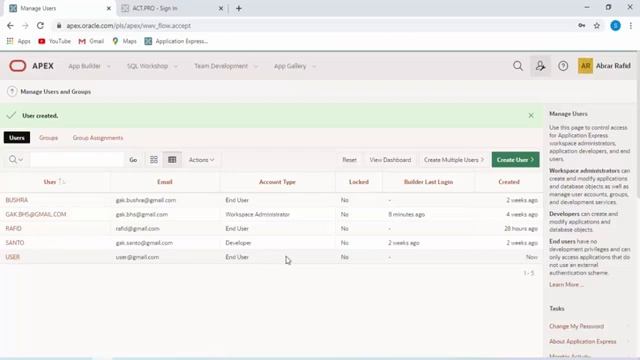 Oracle Apex user authentication and authorization with role assignment смотреть онлайн