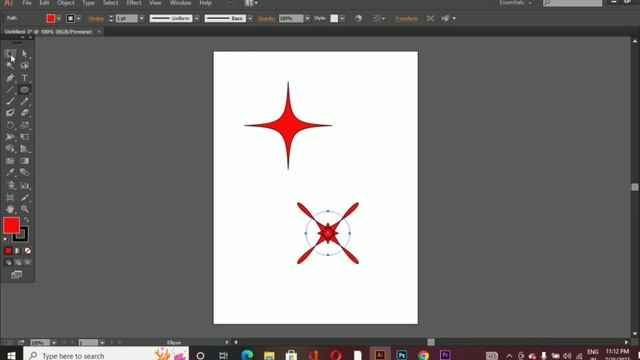 How to create Star Shape Blending Vector Art in Illustrator - Adobe Illustrator