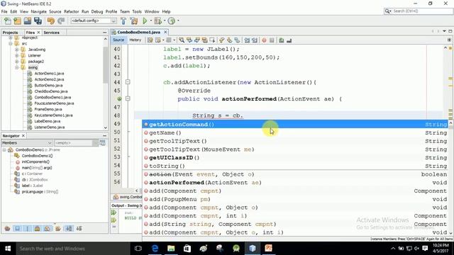 Java Swing Bangla Tutorial 68 : ActionListener with JComboBox смотреть онлайн
