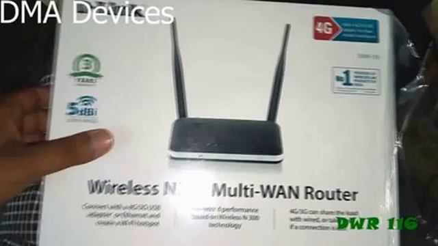 D-Link DWR-116 3G/4G LTE WI-FI Router Wireless N300 3G/4G Multi-WAN Router