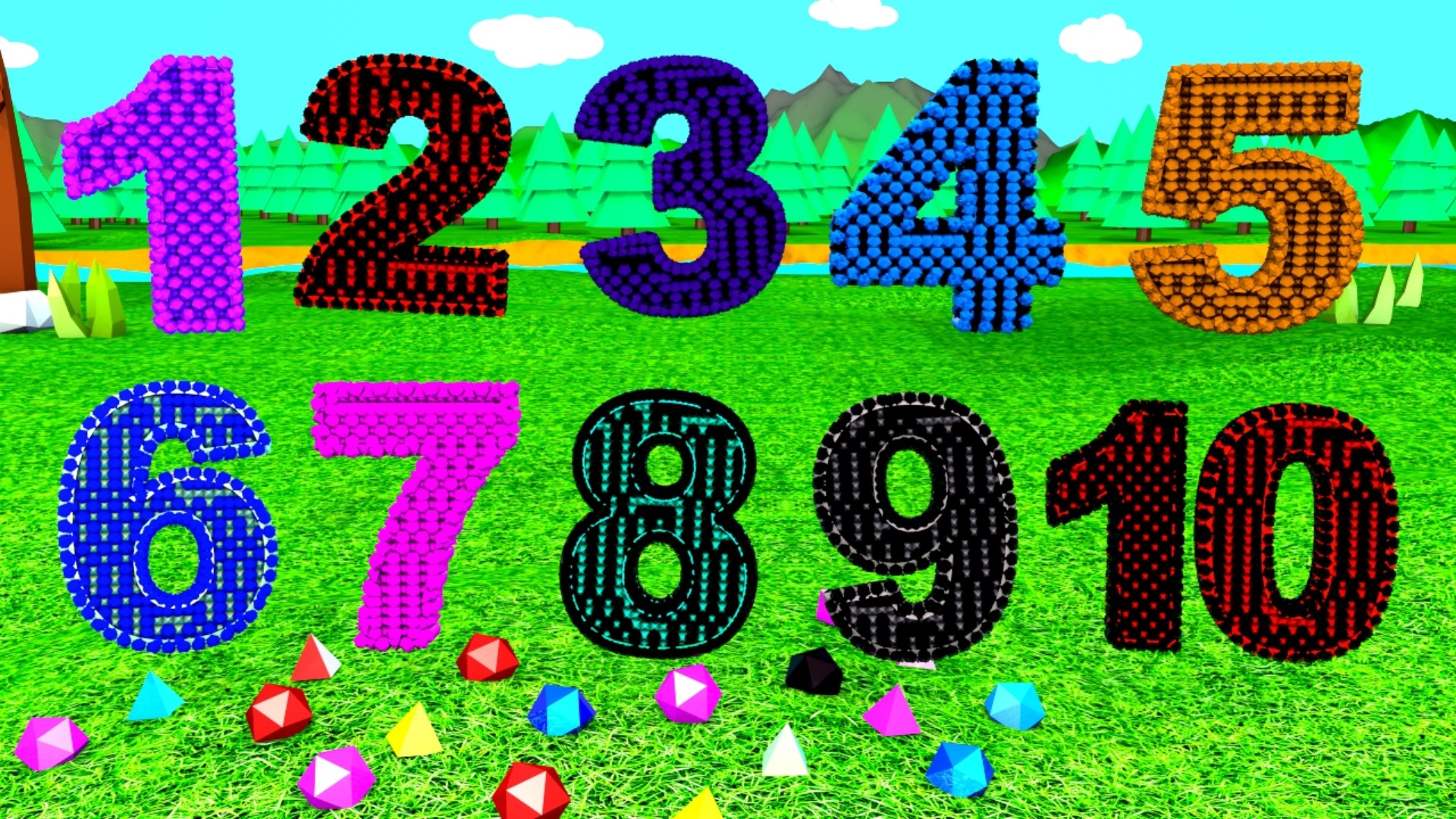 Учимся считать от 1 до 10 Увлекательная считалочка для малышей