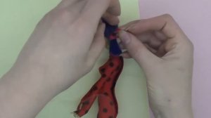 #2 Как сделать куклу ЛЕДИ БАГ. ООАК. ПАРИК, Маска, Серьги и Й0-Й0. Miraculous LadyBug