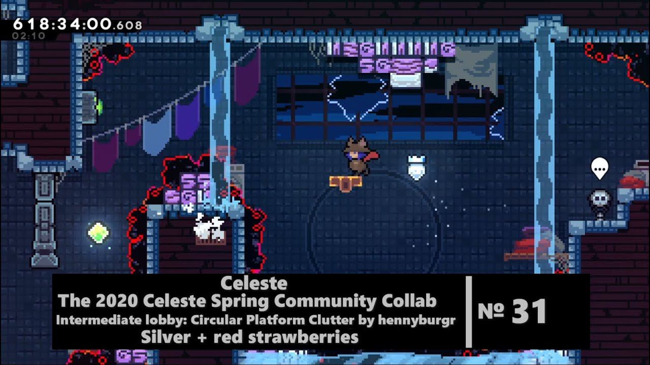 Celeste: Spring collab 2020: Intermediate lobby Circular Platform Clutter by hennyburgr
