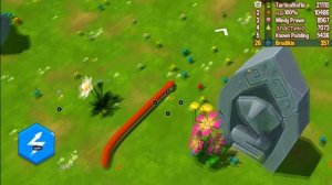 Мультяшная игра про змейку которая ест яблоки Snake