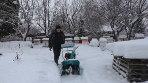 Снегоуборщик STEVIMAN в работе