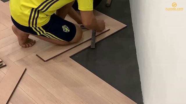 Hướng dẫn lắp đặt sàn gỗ công nghiệp ghép xương cá Herringbone - Floordi.com