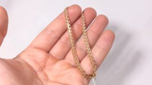 Золотой браслет, плетение "Царь" заводской, артикул 57262