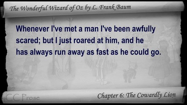 Chapter 06 - The Wonderful Wizard of Oz by L. Frank Baum - The Cowardly Lion смотреть онлайн