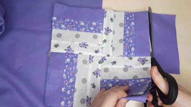 Шикарная прихватка из 4-х полосок! Смотрите, какую красоту можно сшить "на скорую руку"