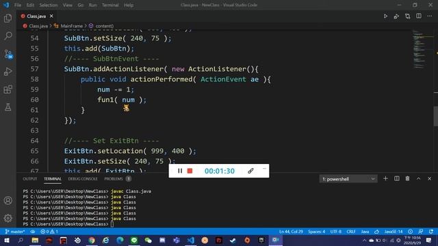 Java視窗Button add sub Exit смотреть онлайн